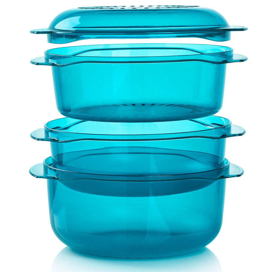 tupperwave stapelbare kookpan pauw
