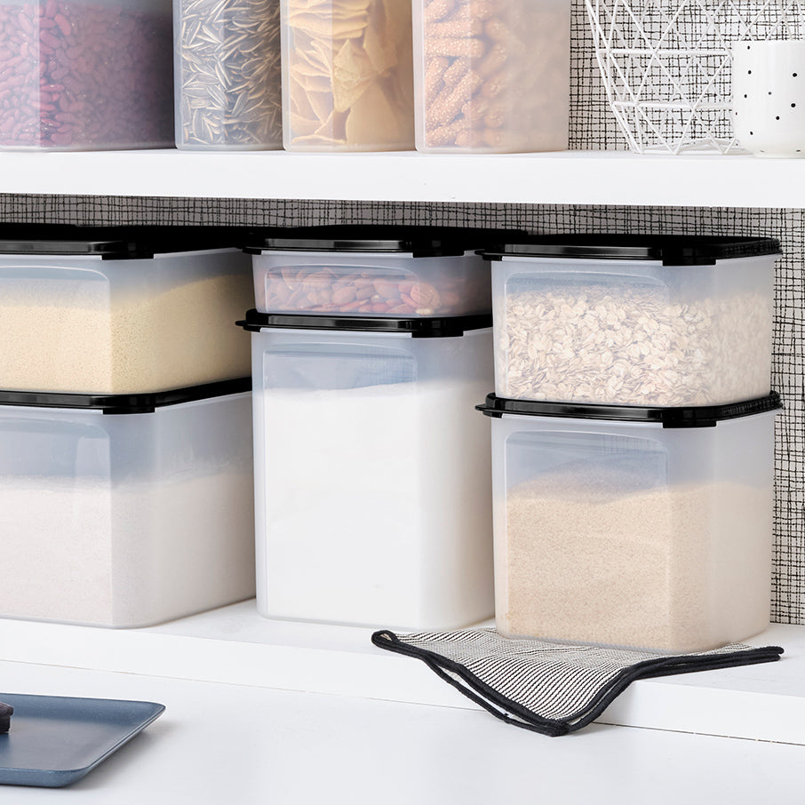 tupperware modular mates square 3 voedselbewaarcontainer gitzwart