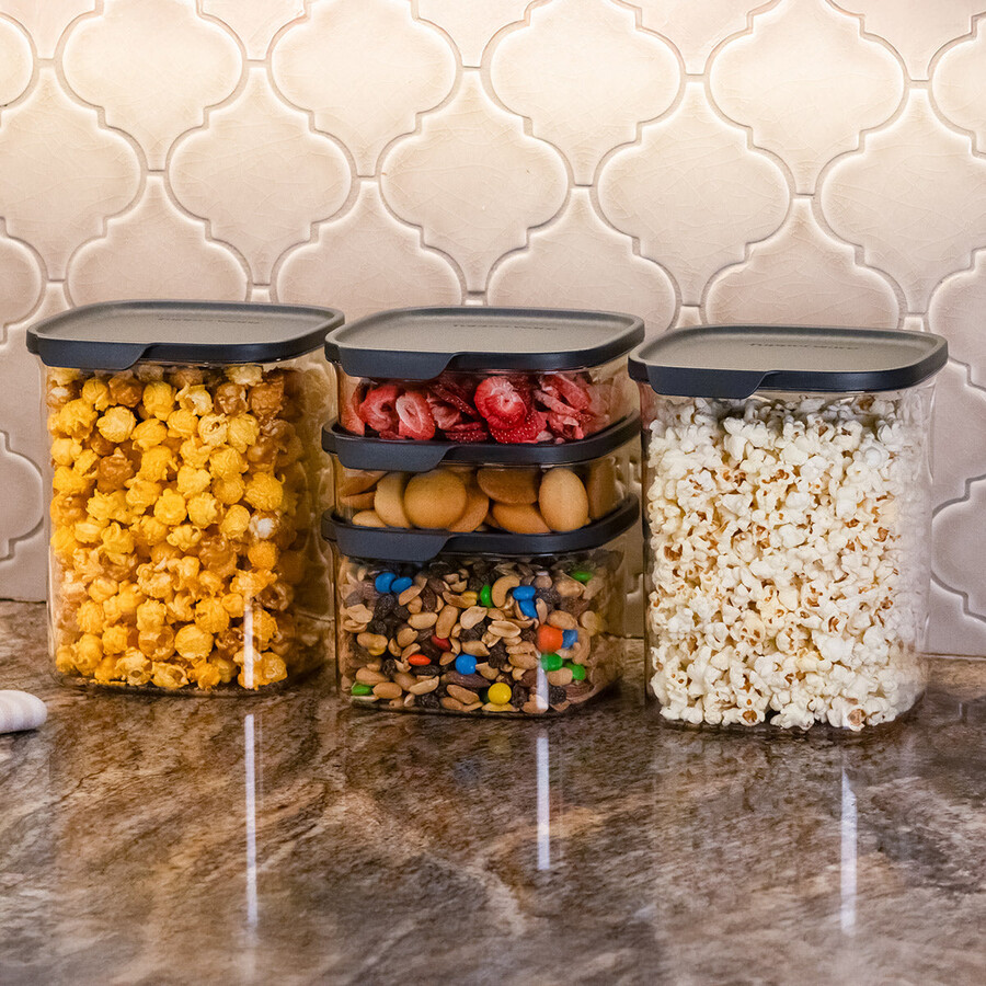 tupperware ultra clear vierkant 5-delige set cosmos afdichtringen
