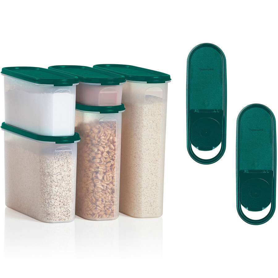 tupperware modular mates super oval set gitzwart