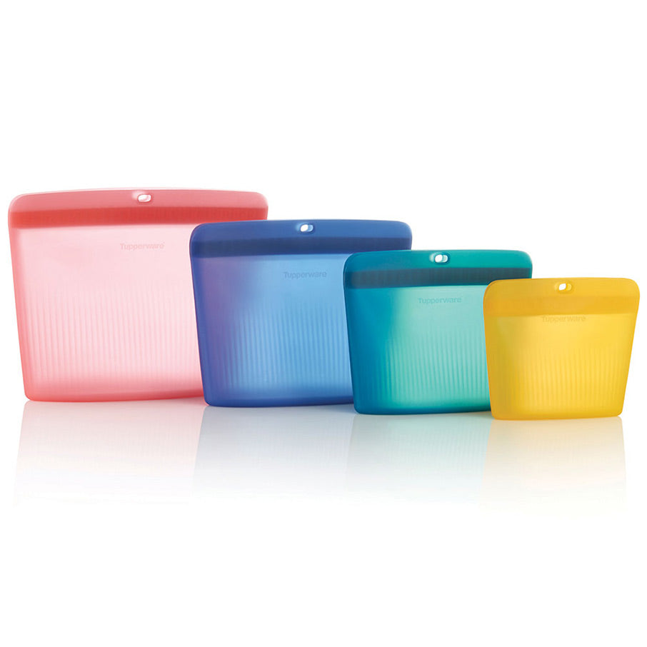 ultieme siliconen staande tas set transparant zacht snoepkleur transparant basisblauw transparant mysterieus groen waterpapaja