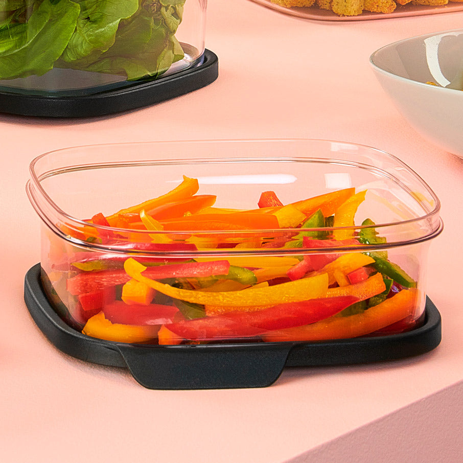 tupperware ultra clear vierkant 3¼ kopjes 825 ml cosmos sluiting