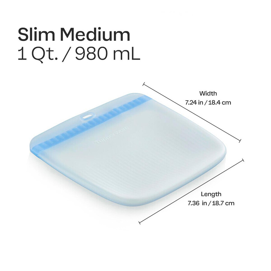 ultieme slanke siliconen tas medium transparant aquamarijn