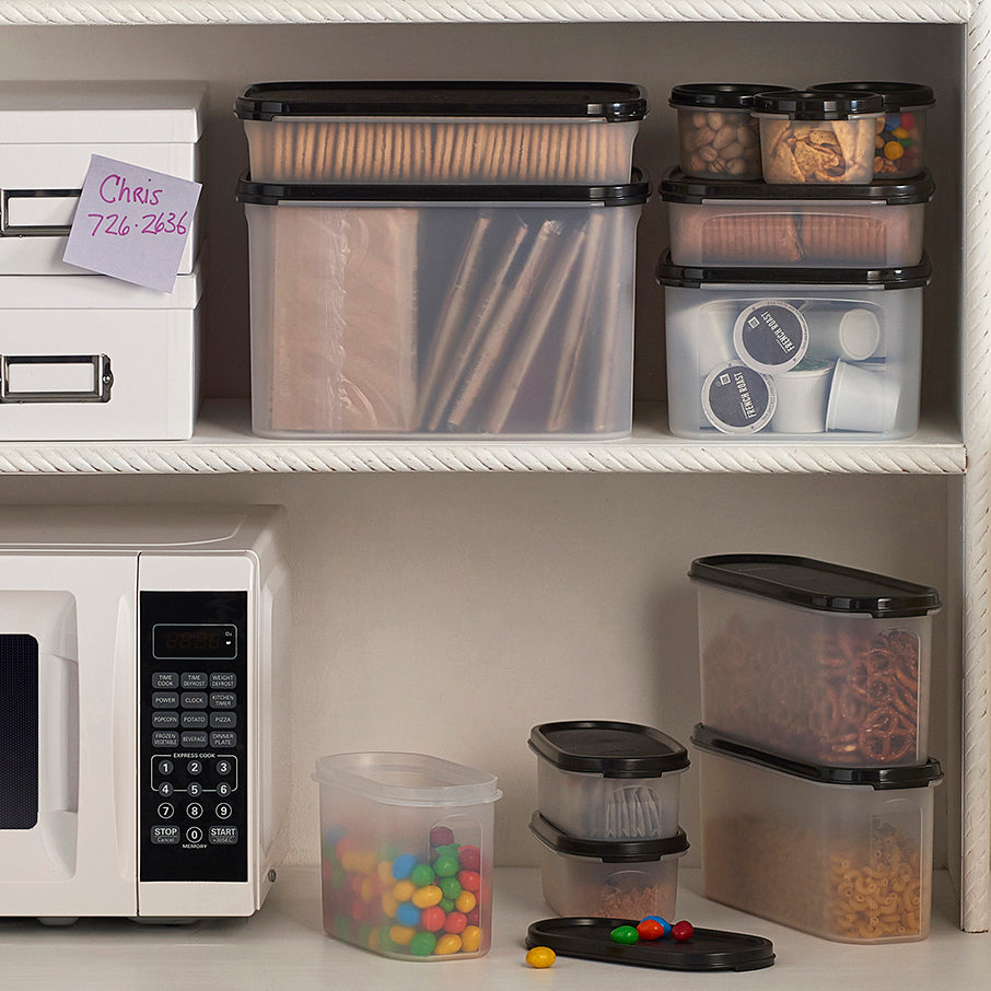 tupperware modular mates ovaal 2 voedselbewaarcontainer gitzwart