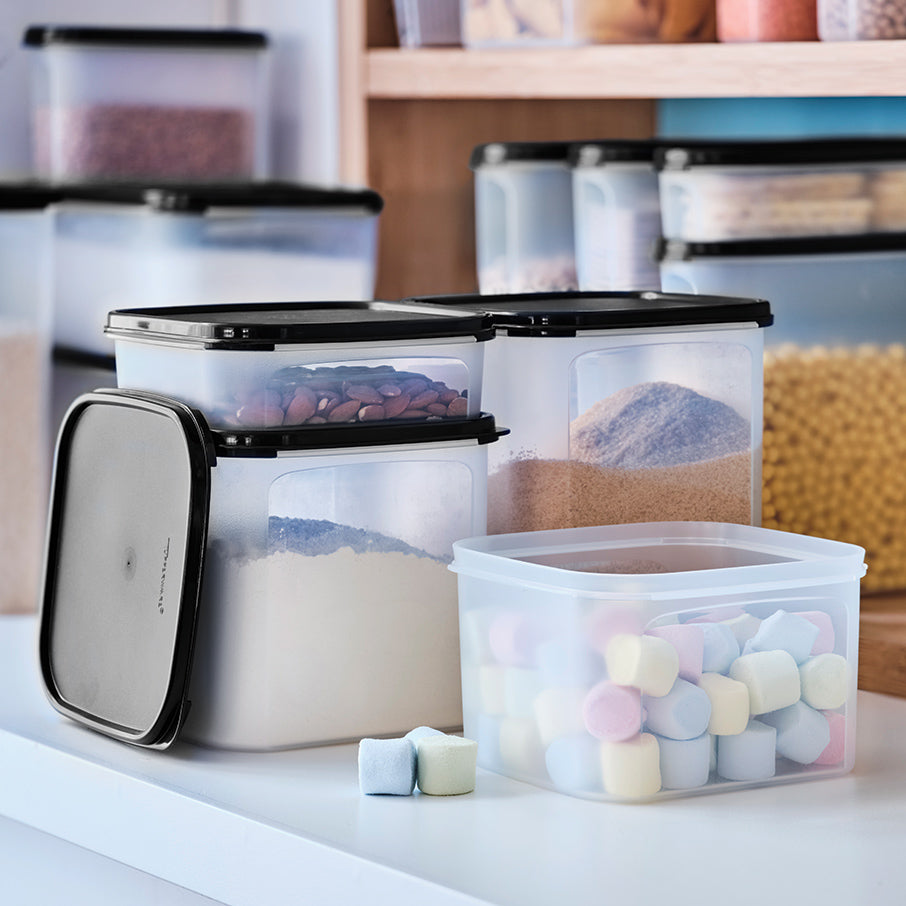 tupperware modular mates square 2 voedselbewaarcontainer gitzwart