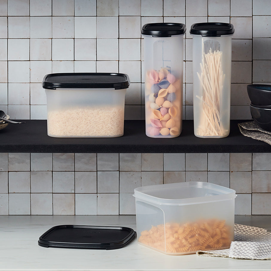 tupperware modular mates square 2 voedselbewaarcontainer gitzwart