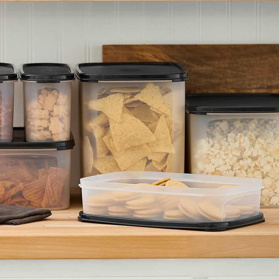 tupperware modular mates rechthoekig 1 voedselbewaarcontainer gitzwart