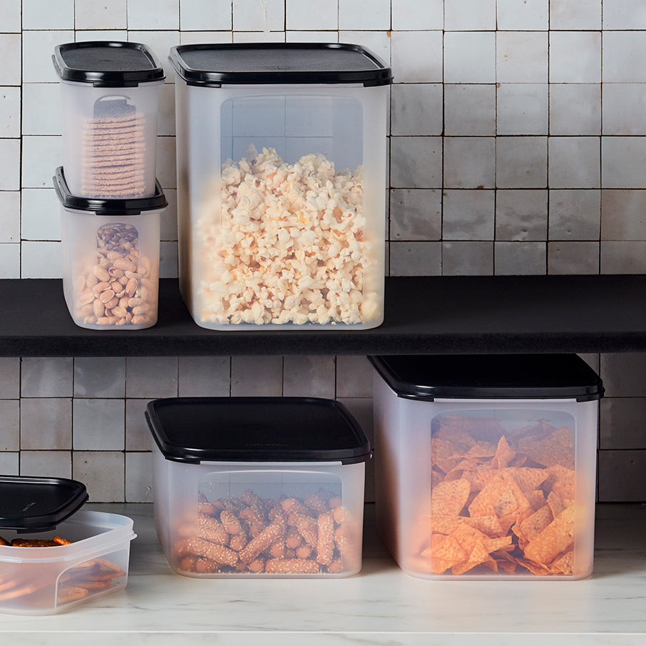 tupperware modular mates rechthoekig 2 voedselbewaarcontainer gitzwart