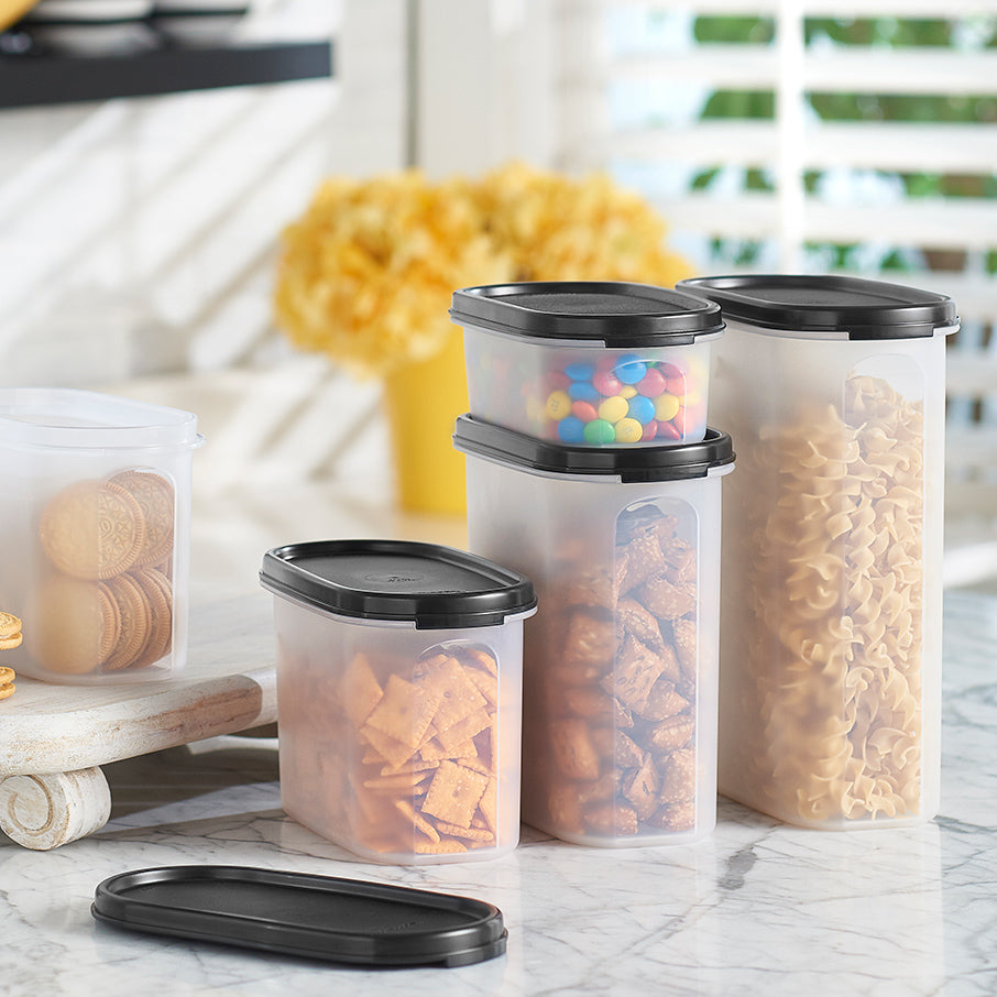 tupperware modular mates oval 4 voedselbewaarcontainer 975 kopjes gitzwart