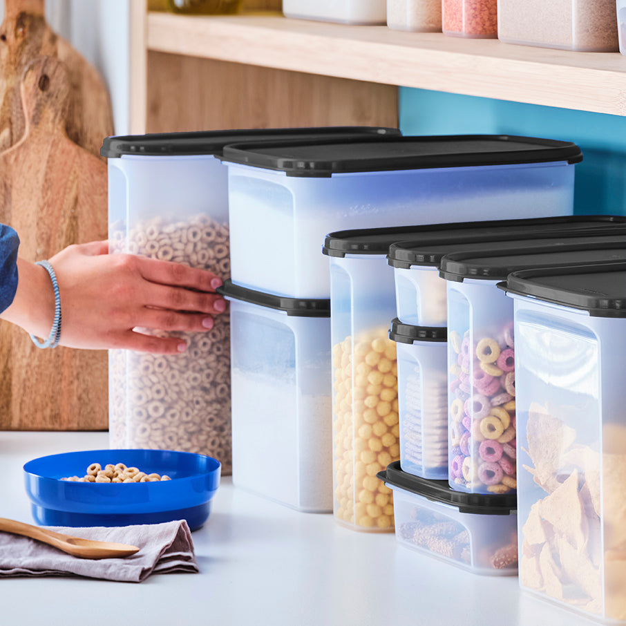 tupperware modular mates super oval 5 voedselbewaarcontainer gitzwart