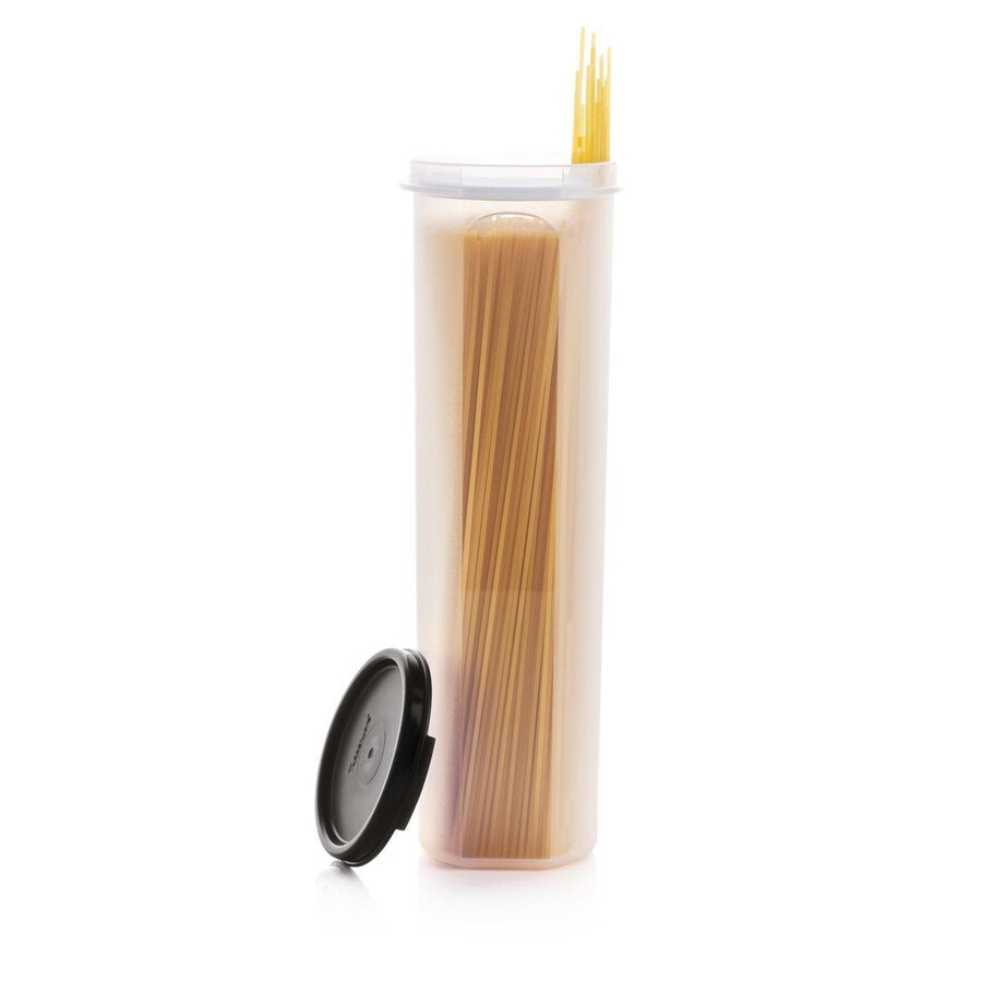 tupperware modular mates spaghetti dispenser pasta bewaarcontainer gitzwart