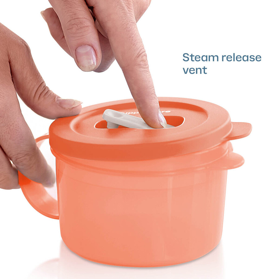 tupperware crystalwave plus magnetronsoepbeker set van 2 lekvrij cosy rosy