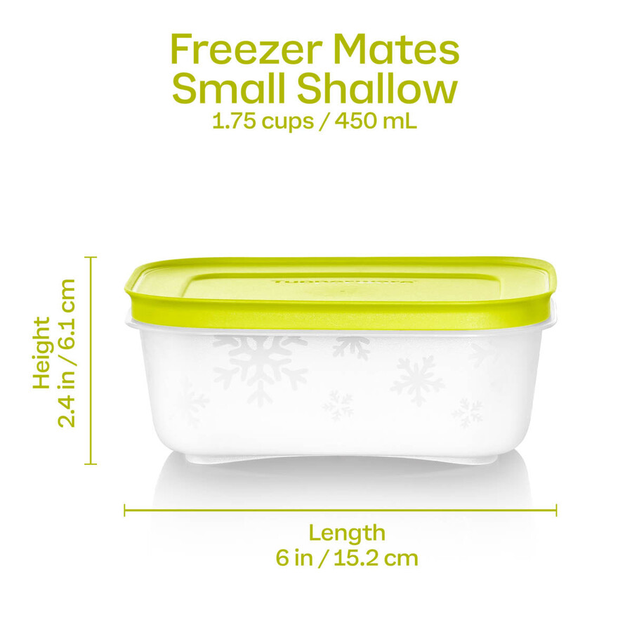 tupperware freezer mates plus kleine ondiepe 4-delige opbergset
