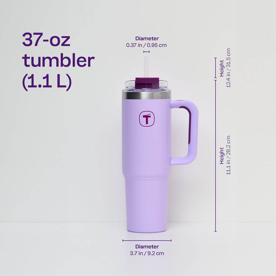 tupperware big t drinkbeker 11 liter lila