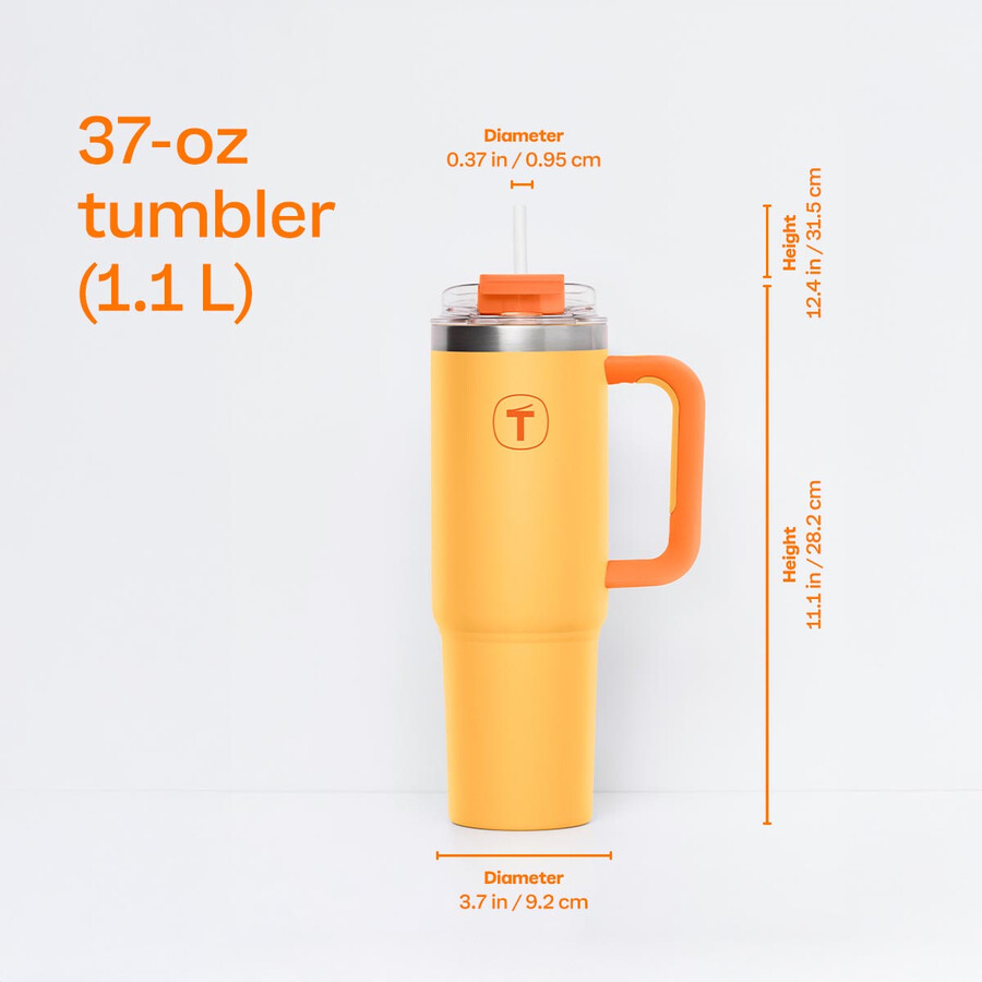 tupperware big t drinkbeker 11 liter zonsondergang-oranje