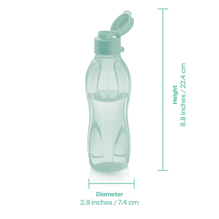 eco fles klein aquamarijn