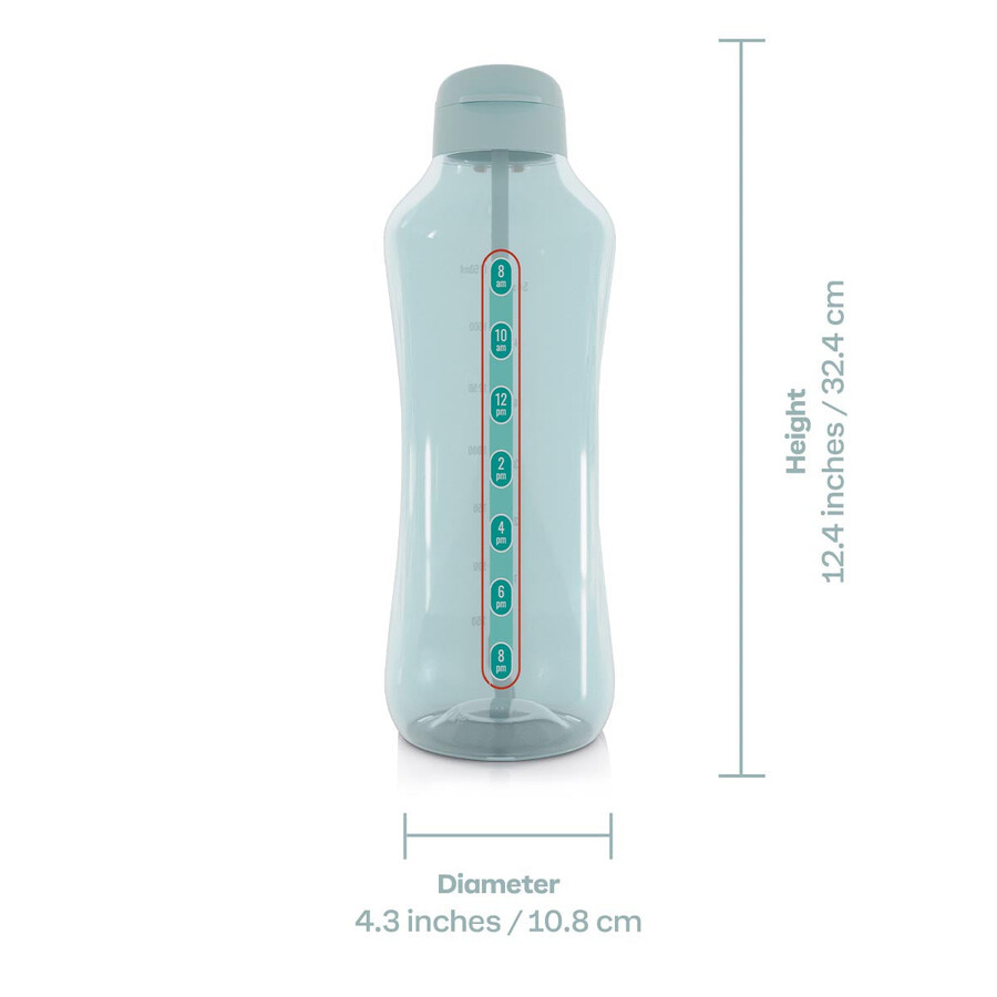 ecoaquavibe fles 2 l aquamarijn