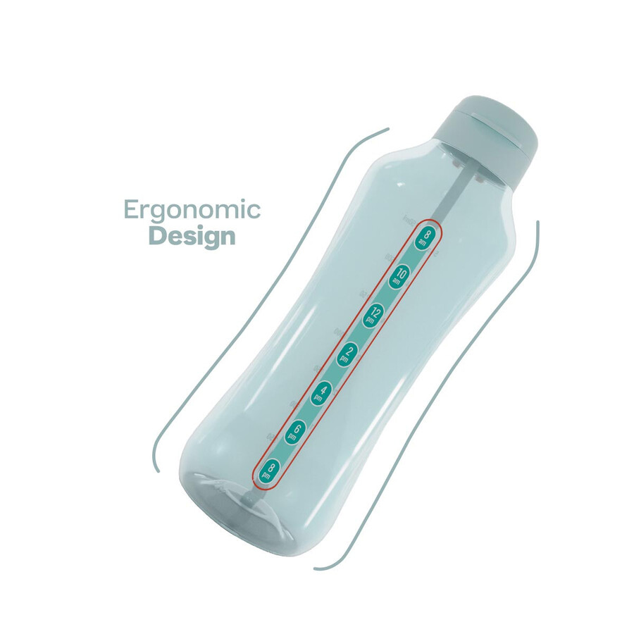 ecoaquavibe fles 2 l aquamarijn