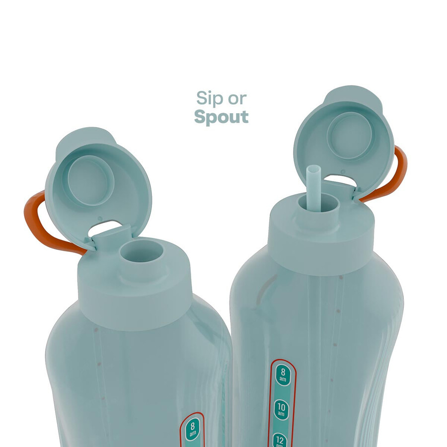 ecoaquavibe fles 2 l aquamarijn