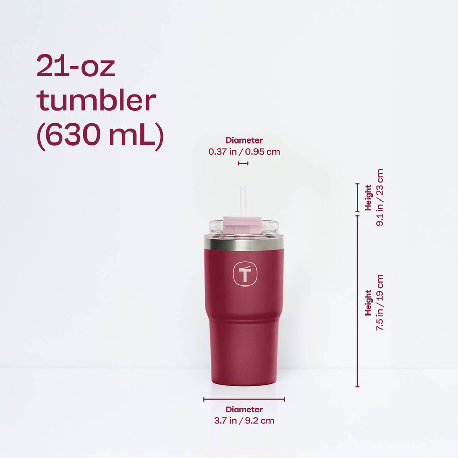 tupperware big t drinkbeker 630 ml pruim-cheers