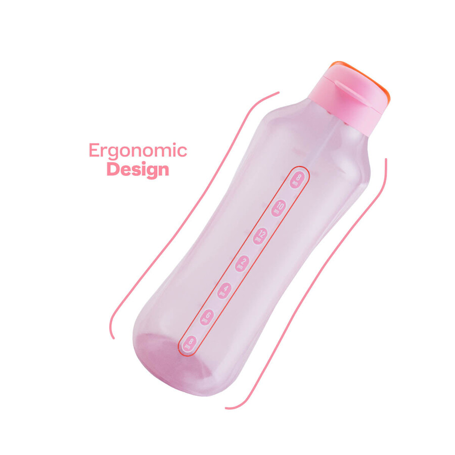 tupperware aquavibe waterfles 2 liter roze zachte snoepjes
