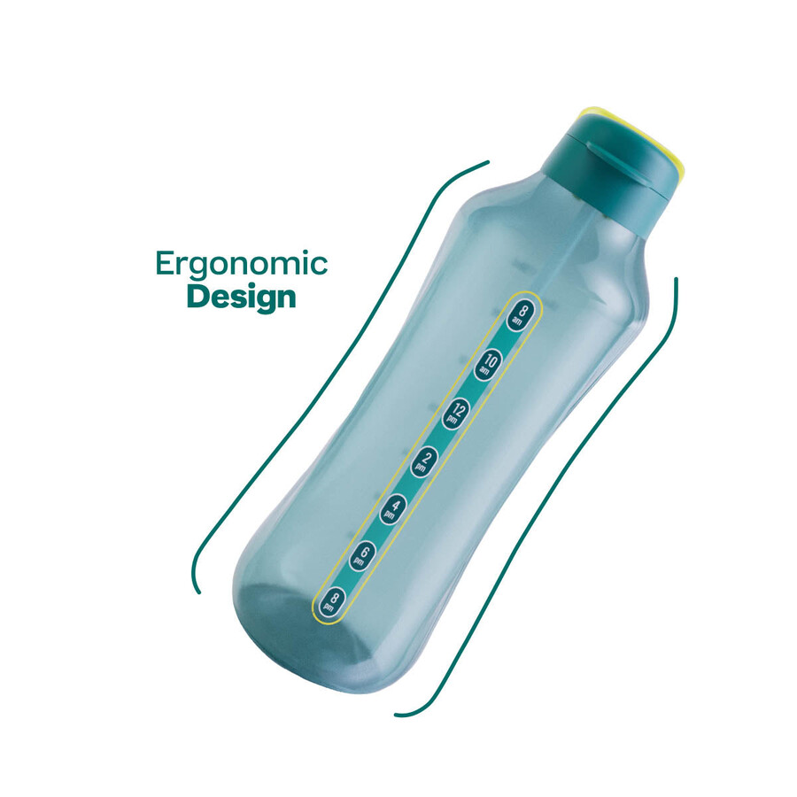 tupperware aquavibe waterfles 2 liter groen mysterieus groen
