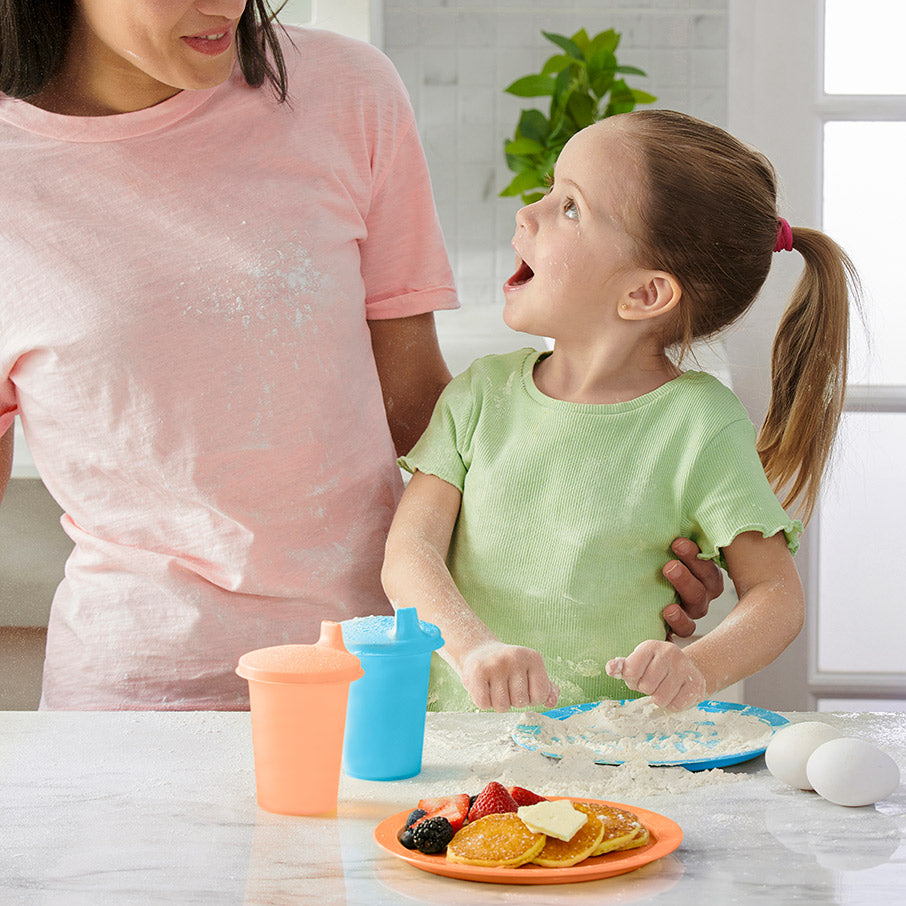 tupperkids borden spa blauw gezellig rosé
